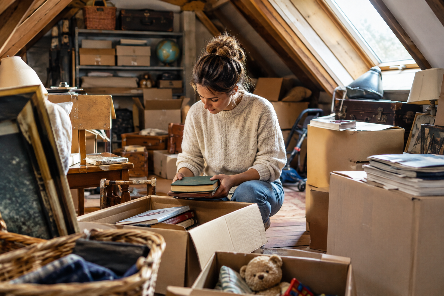 Wat te doen met een volle zolder bij een verhuizing